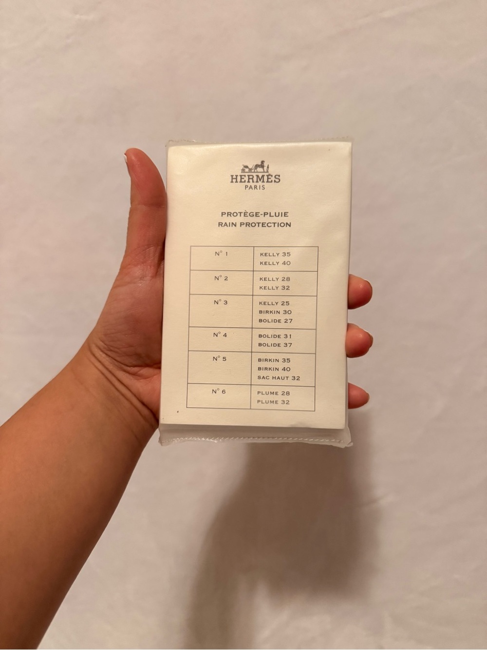 Authentic Hermès Protège-Pluie (Rain Protection) Cover Set #4